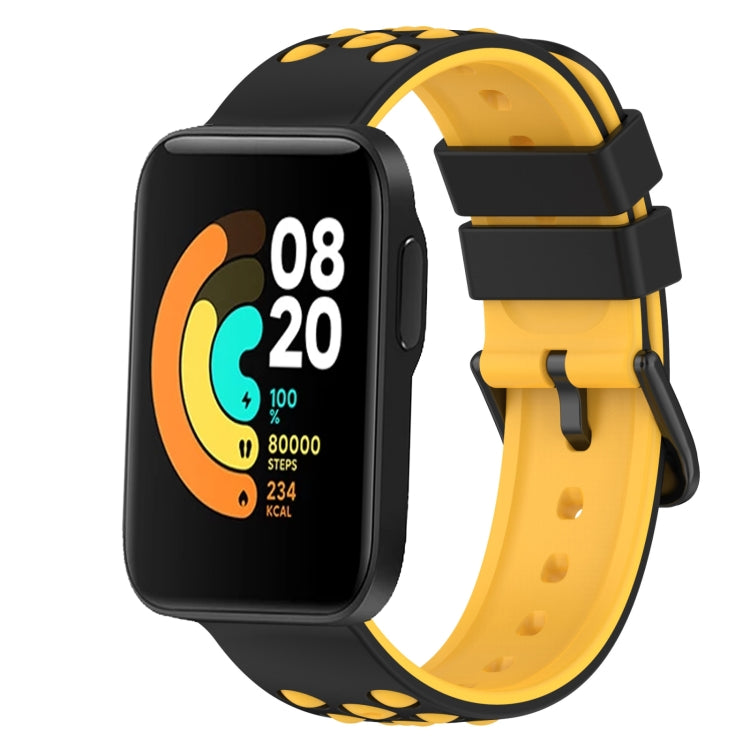 For Xiaomi MI Watch Sport 22mm Two-Color Porous Silicone Watch Band