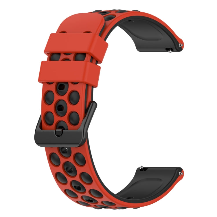 For Xiaomi MI Watch Sport 22mm Two-Color Porous Silicone Watch Band