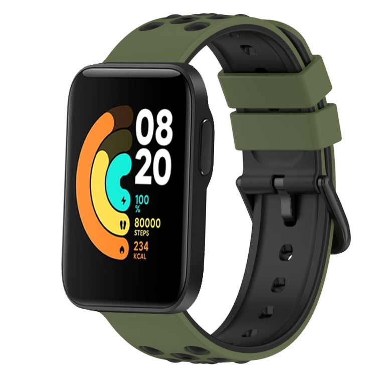 For Xiaomi MI Watch Sport 22mm Two-Color Porous Silicone Watch Band