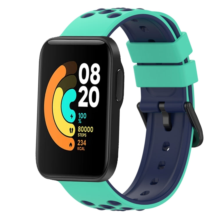 For Xiaomi MI Watch Sport 22mm Two-Color Porous Silicone Watch Band