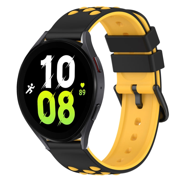 For Samsung Galaxy Watch5 40mm 20mm Two-Color Silicone Watch Band