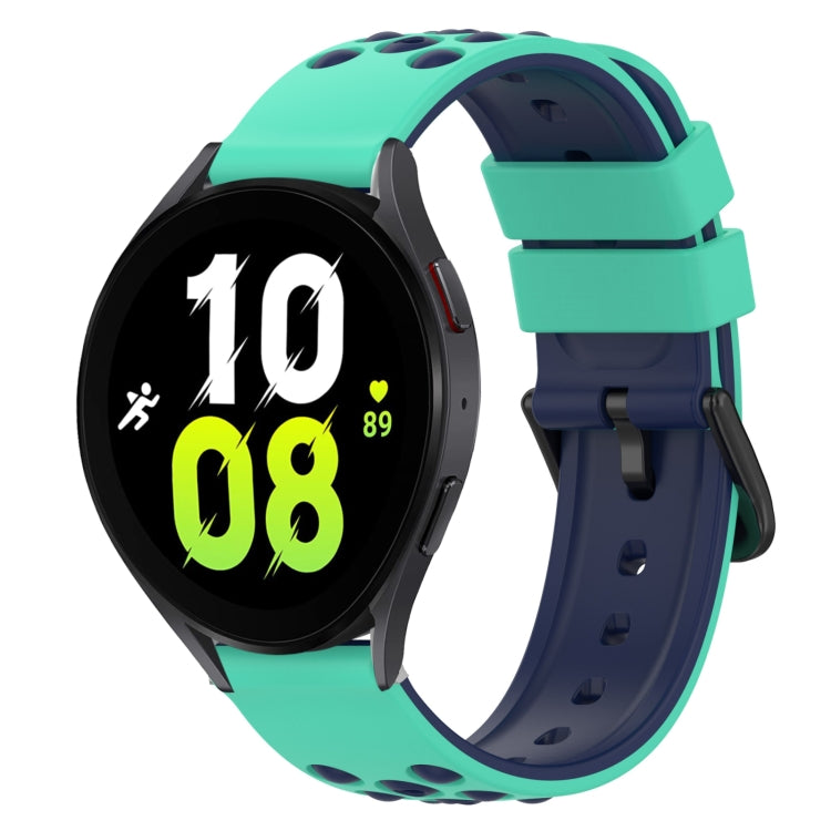 For Samsung Galaxy Watch5 40mm 20mm Two-Color Silicone Watch Band