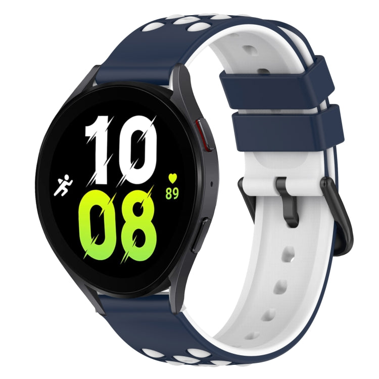 For Samsung Galaxy Watch5 40mm 20mm Two-Color Silicone Watch Band