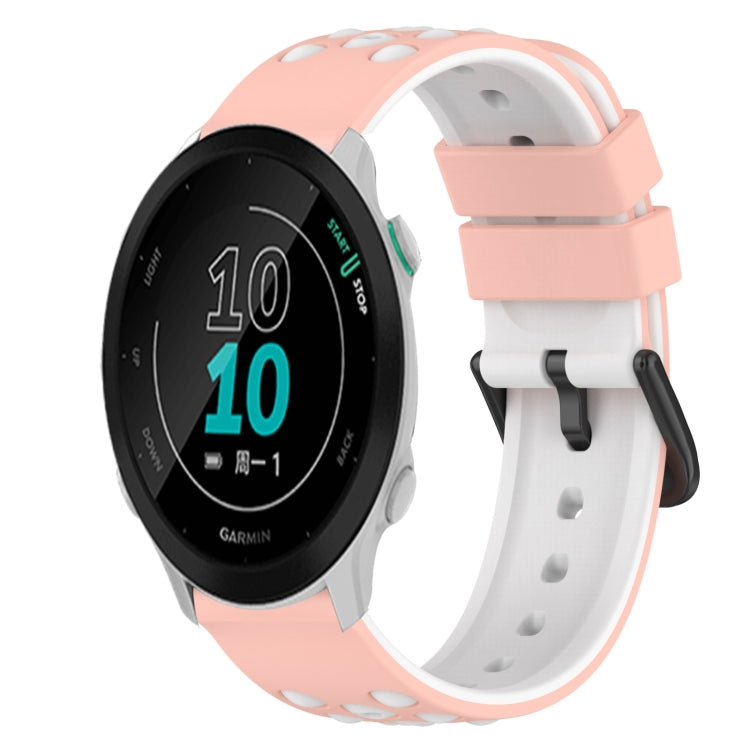 For Garmin Forerunner 158 20mm Two-Color Silicone Watch Band