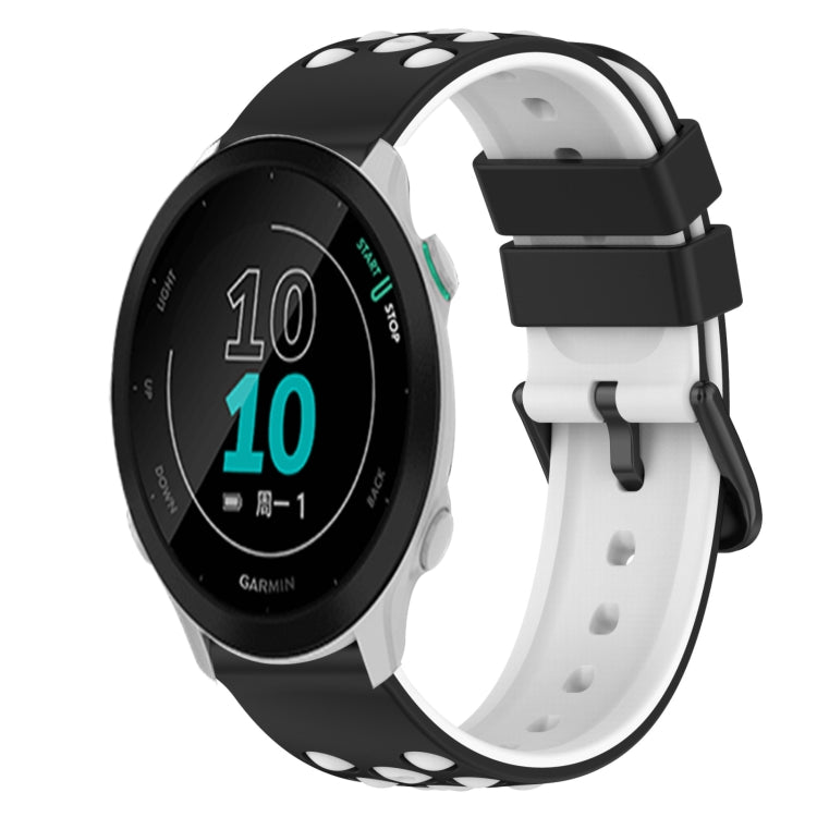 For Garmin Forerunner 158 20mm Two-Color Silicone Watch Band