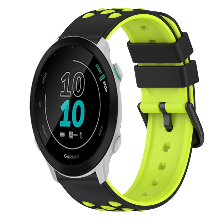 For Garmin Forerunner 158 20mm Two-Color Silicone Watch Band