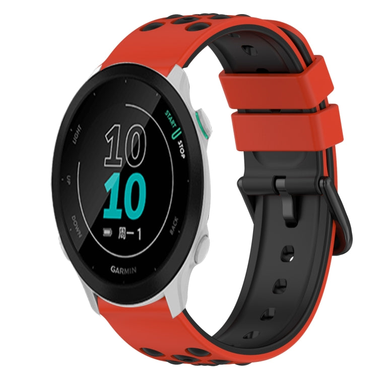 For Garmin Forerunner 158 20mm Two-Color Silicone Watch Band