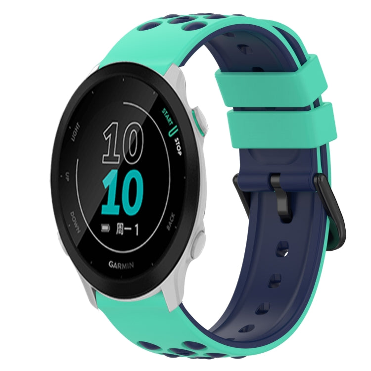 For Garmin Forerunner 158 20mm Two-Color Silicone Watch Band