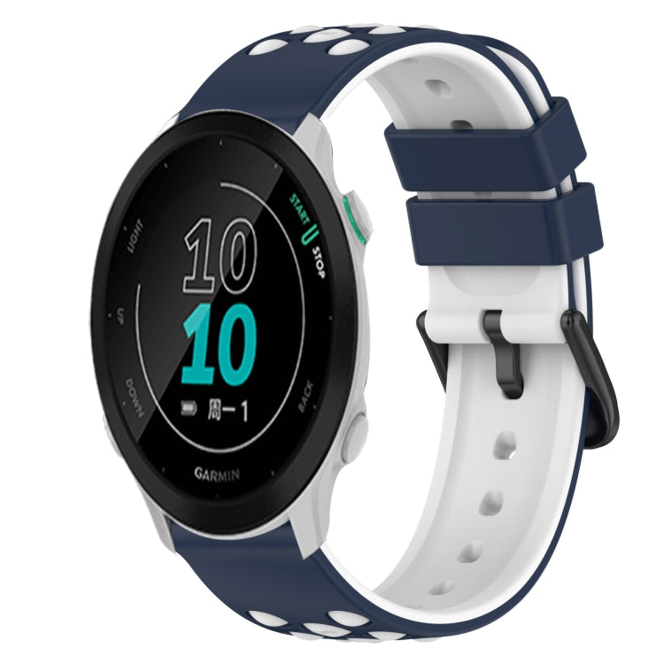 For Garmin Forerunner 158 20mm Two-Color Silicone Watch Band