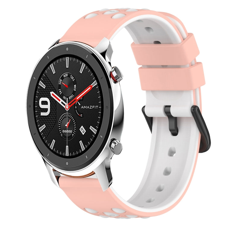 For Amazfit GTR 42mm 20mm Two-Color Silicone Watch Band