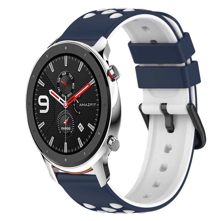For Amazfit GTR 42mm 20mm Two-Color Silicone Watch Band