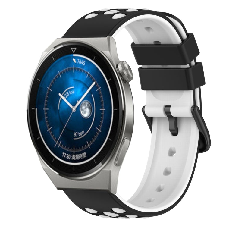 For Huawei Watch GT3 Pro 43mm 20mm Two-Color Silicone Watch Band