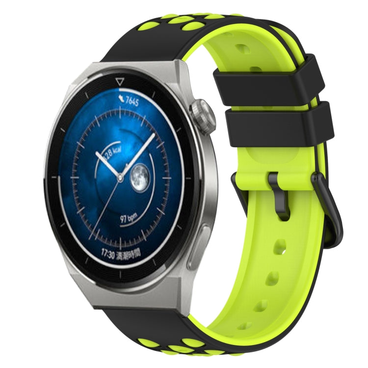 For Huawei Watch GT3 Pro 43mm 20mm Two-Color Silicone Watch Band