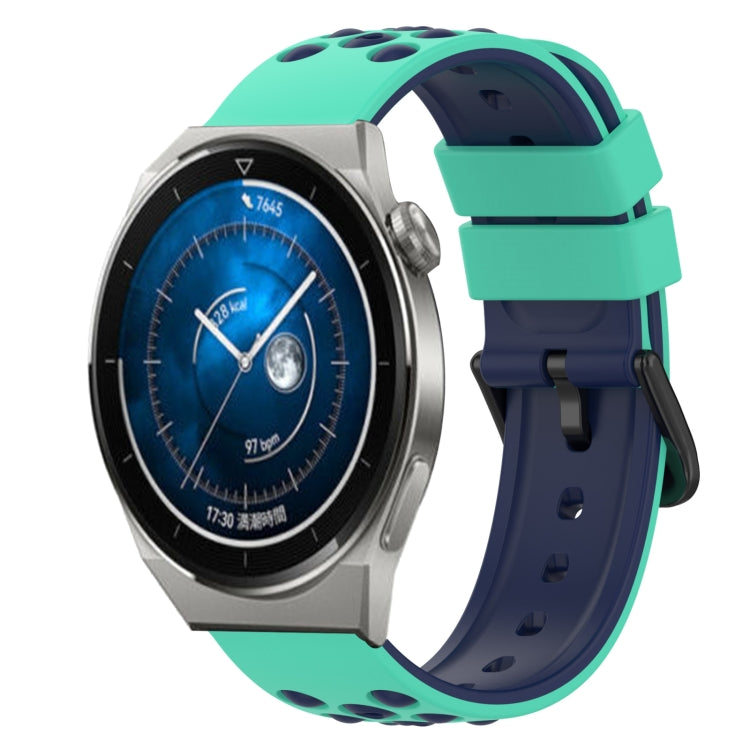 For Huawei Watch GT3 Pro 43mm 20mm Two-Color Silicone Watch Band