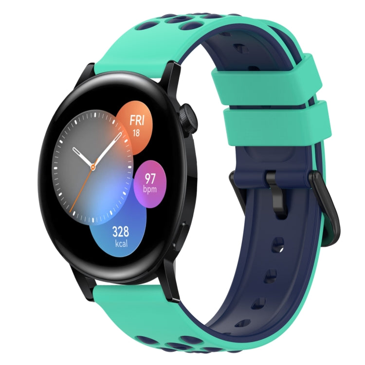 For Huawei Watch GT3 42mm 20mm Two-Color Silicone Watch Band