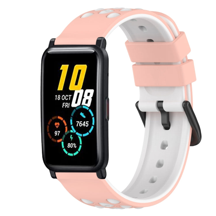 For Honor Watch ES 20mm Two-Color Silicone Watch Band