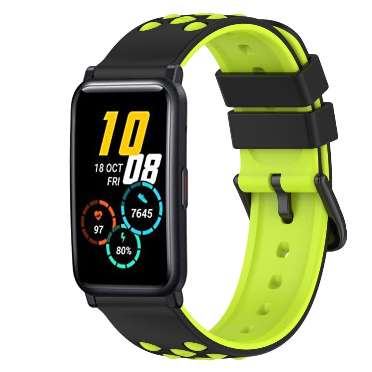 For Honor Watch ES 20mm Two-Color Silicone Watch Band