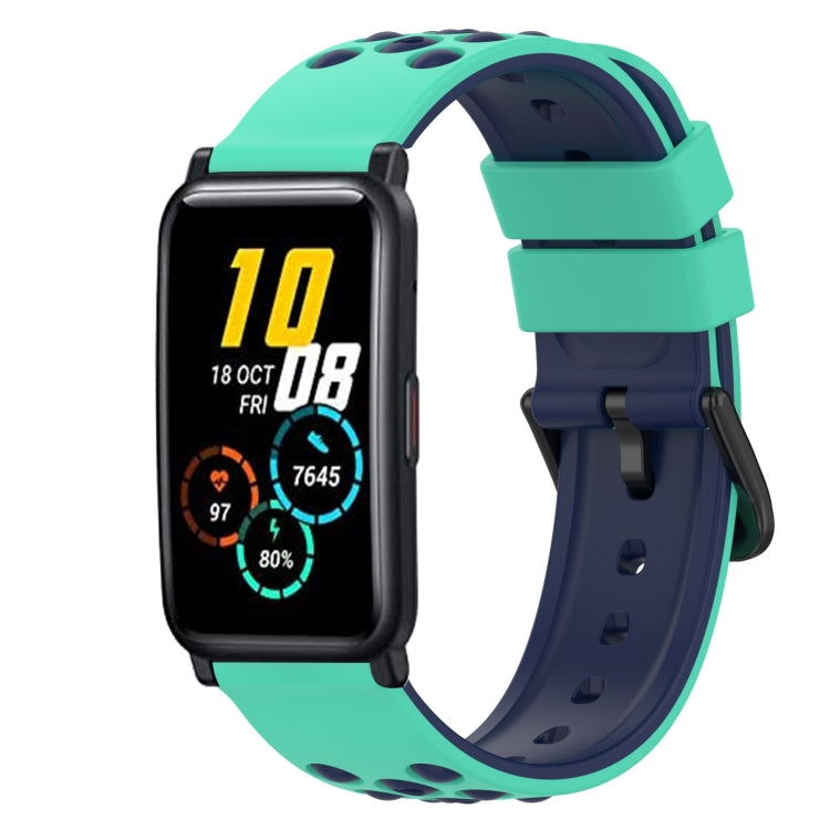 For Honor Watch ES 20mm Two-Color Silicone Watch Band
