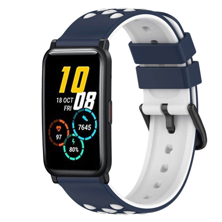 For Honor Watch ES 20mm Two-Color Silicone Watch Band
