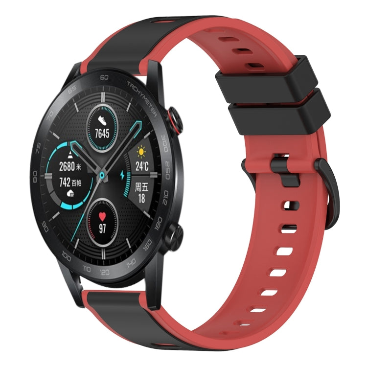 For Honor MagicWatch2 42mm 20mm Two-Color Silicone Watch Band