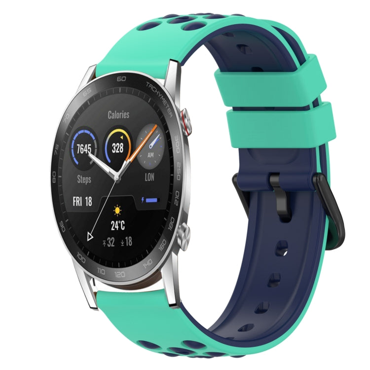 For Honor MagicWatch2 42mm 20mm Two-Color Silicone Watch Band