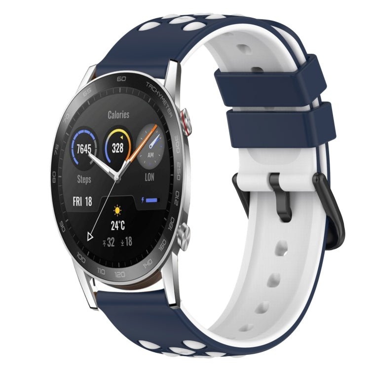 For Honor MagicWatch2 42mm 20mm Two-Color Silicone Watch Band