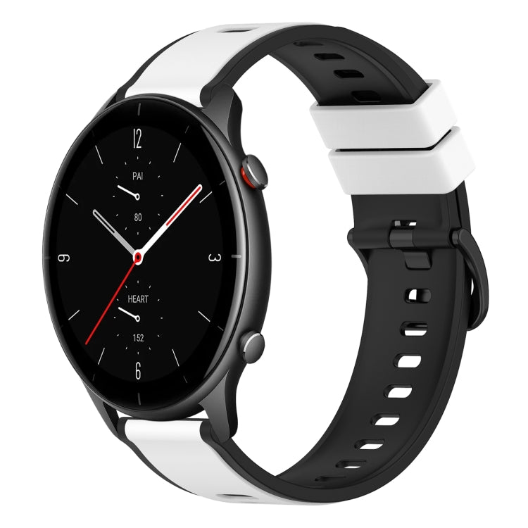 For Amazfit GTR 2e 22mm Two-Color Silicone Watch Band