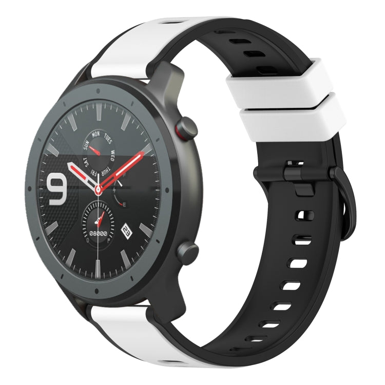 For Amazfit GTR 47mm 22mm Two-Color Silicone Watch Band