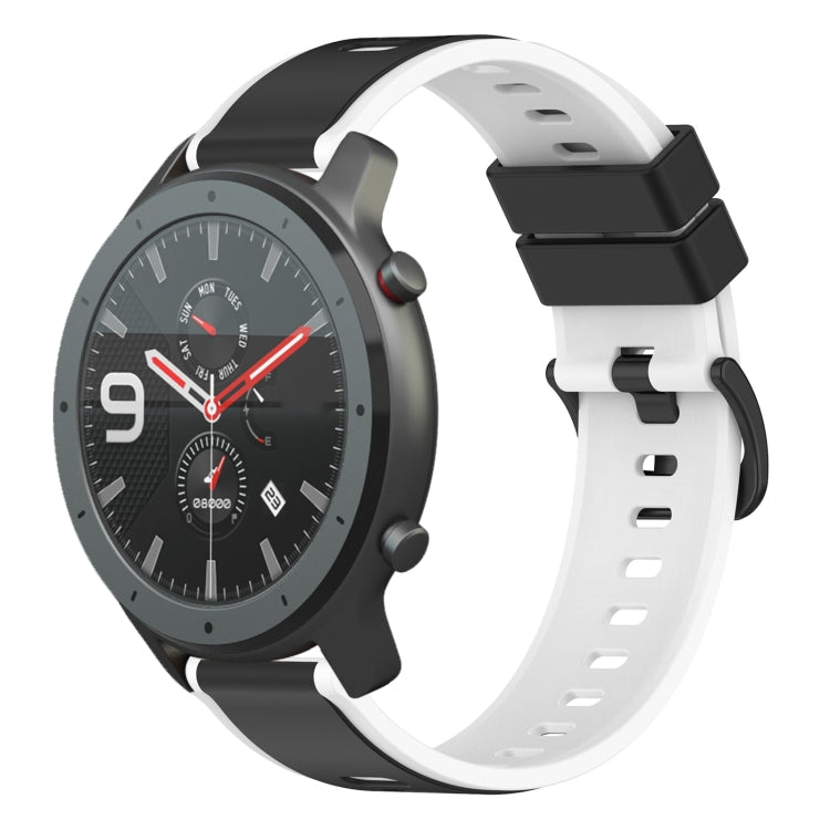 For Amazfit GTR 47mm 22mm Two-Color Silicone Watch Band