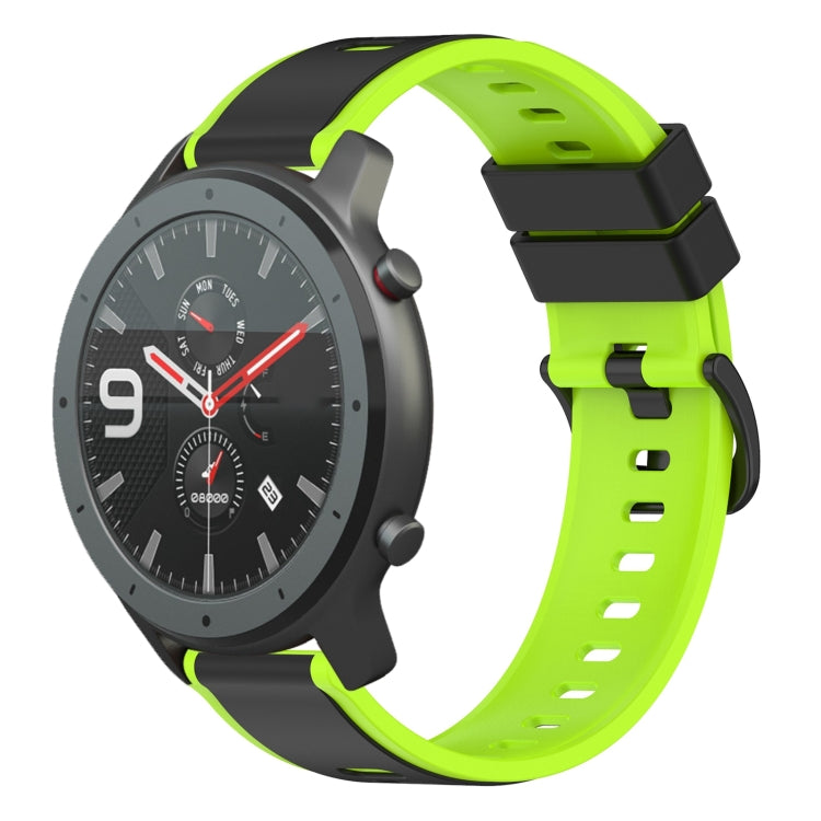 For Amazfit GTR 47mm 22mm Two-Color Silicone Watch Band