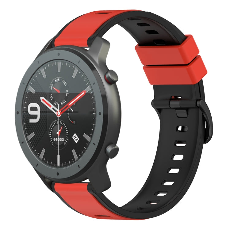 For Amazfit GTR 47mm 22mm Two-Color Silicone Watch Band