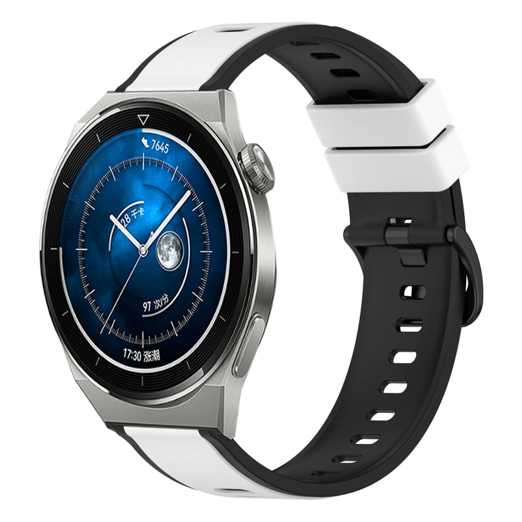 For Huawei Watch GT3 Pro 46mm 22mm Two-Color Silicone Watch Band
