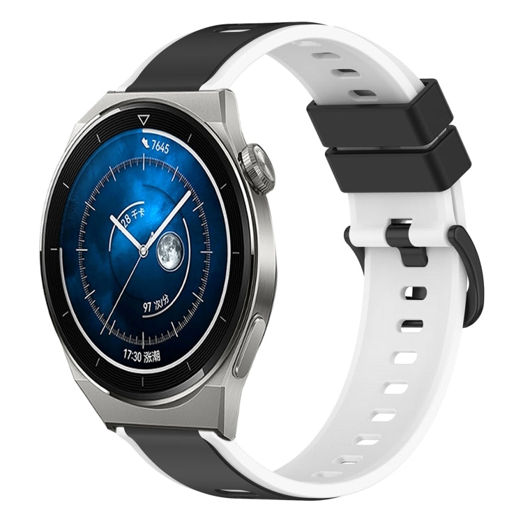 For Huawei Watch GT3 Pro 46mm 22mm Two-Color Silicone Watch Band
