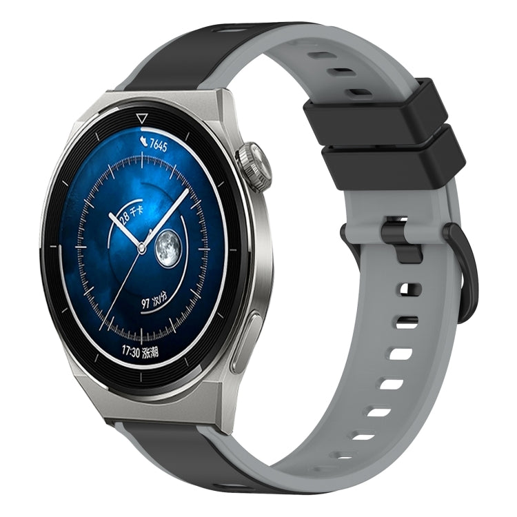 For Huawei Watch GT3 Pro 46mm 22mm Two-Color Silicone Watch Band