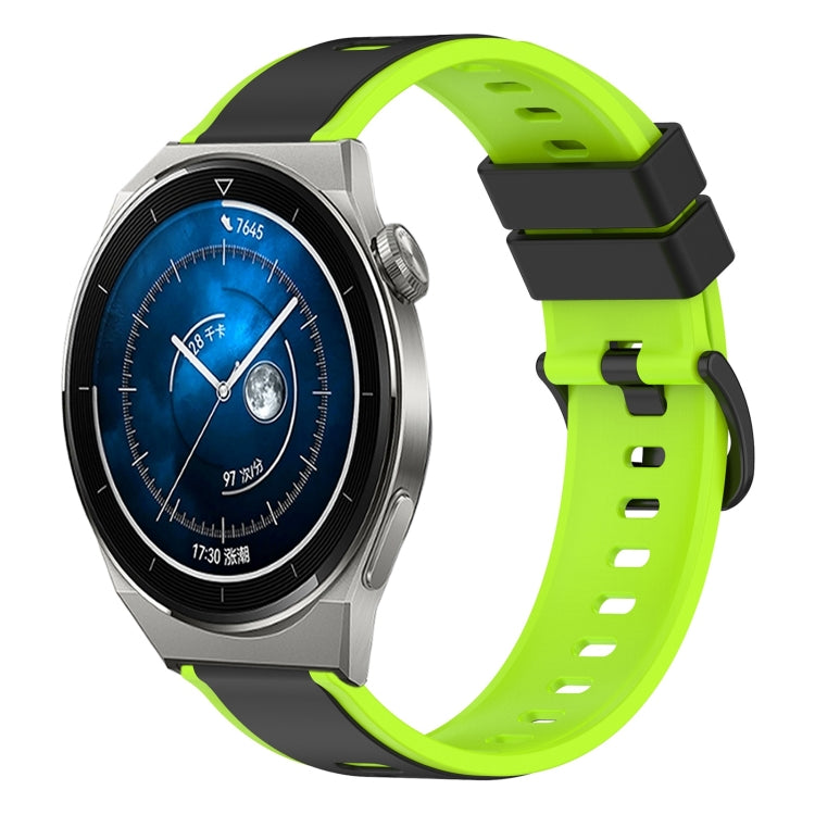 For Huawei Watch GT3 Pro 46mm 22mm Two-Color Silicone Watch Band