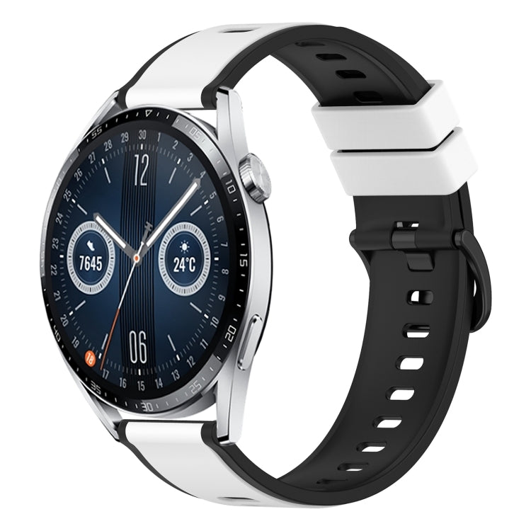 For Huawei Watch GT3 46mm 22mm Two-Color Silicone Watch Band