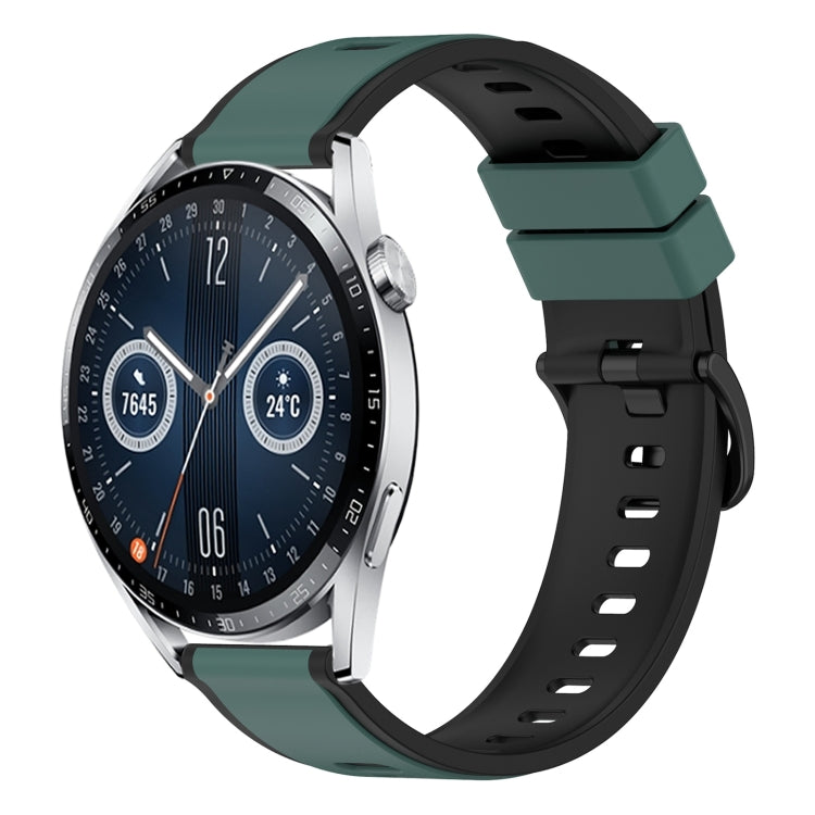For Huawei Watch GT3 46mm 22mm Two-Color Silicone Watch Band