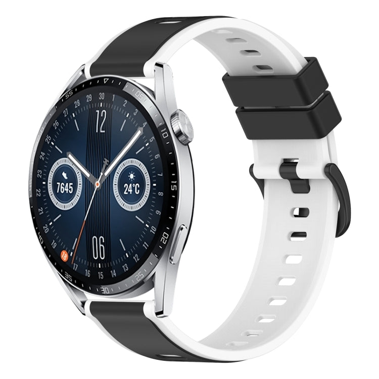 For Huawei Watch GT3 46mm 22mm Two-Color Silicone Watch Band