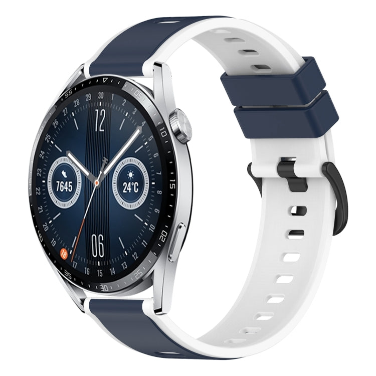 For Huawei Watch GT3 46mm 22mm Two-Color Silicone Watch Band