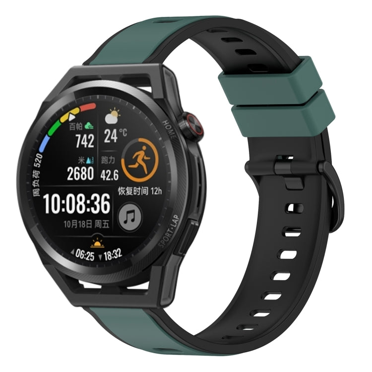 For Huawei Watch GT Runner 22mm Two-Color Silicone Watch Band