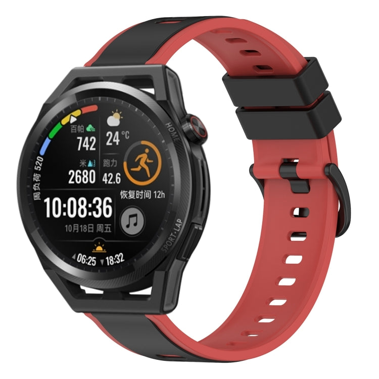 For Huawei Watch GT Runner 22mm Two-Color Silicone Watch Band