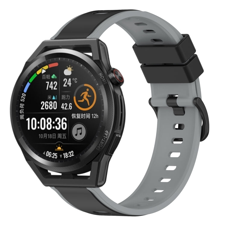 For Huawei Watch GT Runner 22mm Two-Color Silicone Watch Band