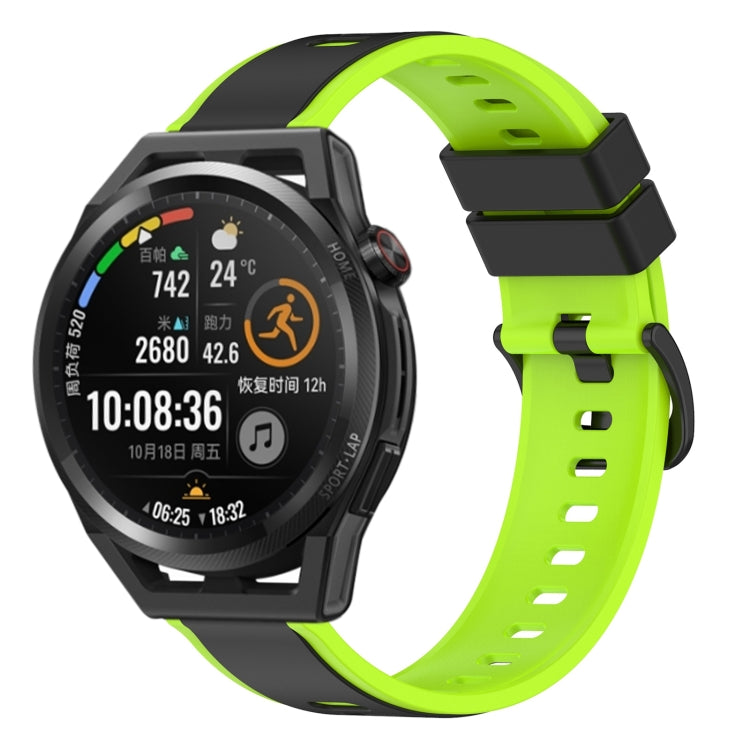 For Huawei Watch GT Runner 22mm Two-Color Silicone Watch Band