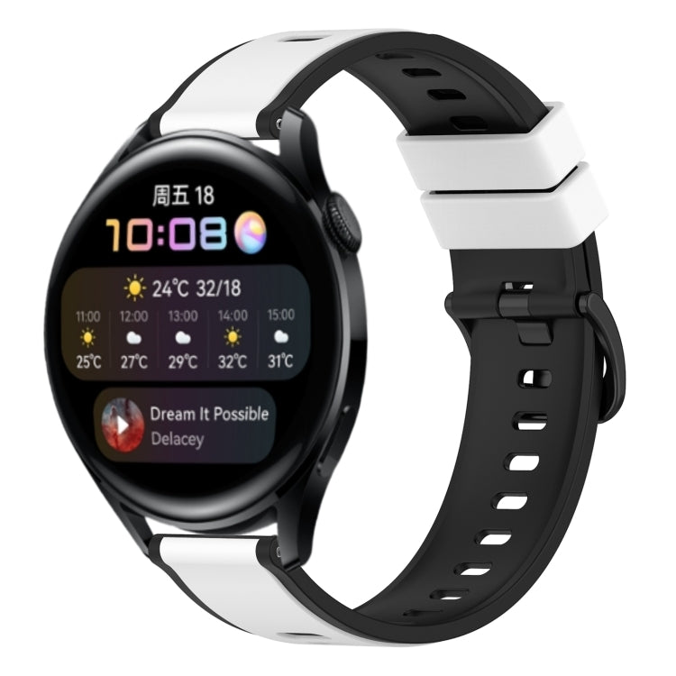 For Huawei Watch 3 22mm Two-Color Silicone Watch Band