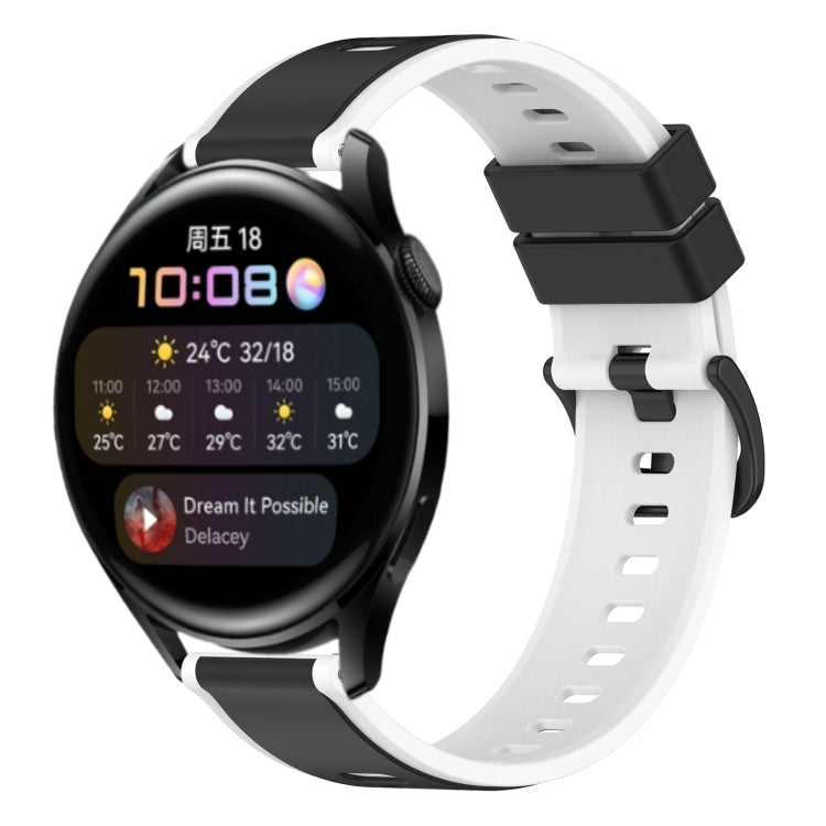 For Huawei Watch 3 22mm Two-Color Silicone Watch Band