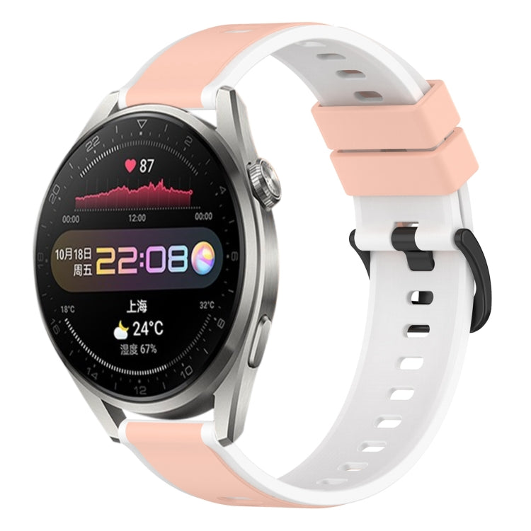 For Huawei Watch 3 Pro 22mm Two-Color Silicone Watch Band