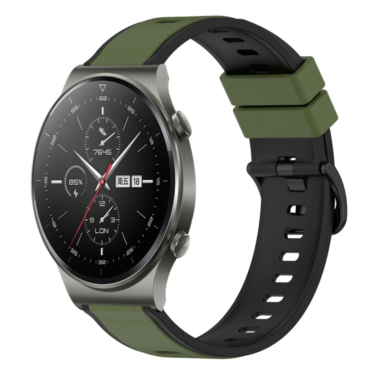 For Huawei GT2 Pro 22mm Two-Color Silicone Watch Band