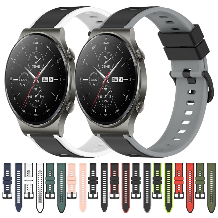 For Huawei GT2 Pro 22mm Two-Color Silicone Watch Band