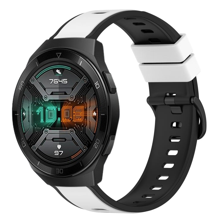For Huawei Watch GT 2E 22mm Two-Color Silicone Watch Band