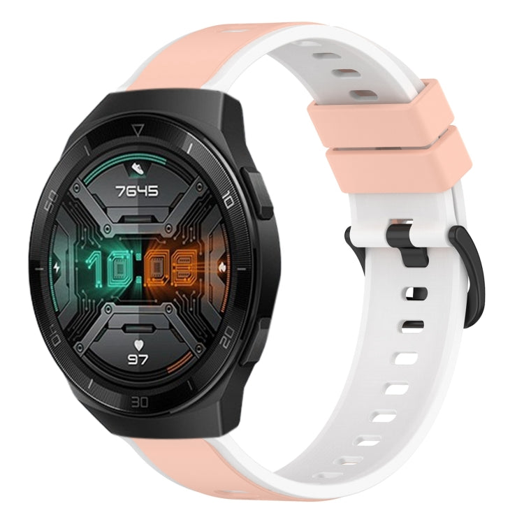 For Huawei Watch GT 2E 22mm Two-Color Silicone Watch Band